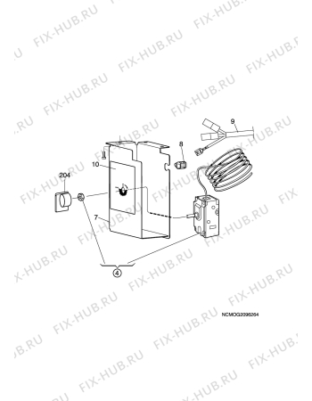 Взрыв-схема холодильника Sibir (N Sr) VCR-110KE - Схема узла C20 Electric armature  G